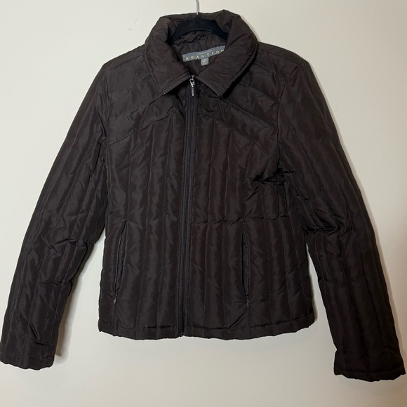 Chocolate Kenneth Cole Reaction choclate Quilted Jacket - Picture 4 of 8
